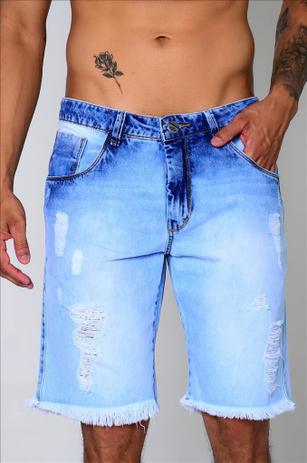 short jeans masculino preto rasgado