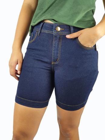 bermuda jeans meia perna feminina