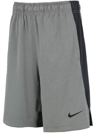 Bermuda Juvenil Nike Dry Trainning Cinza e Preta Menor preço em Bermuda Juvenil Nike Dry Trainning Cinza e Preta