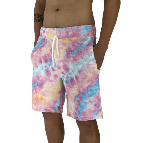 bermuda moletom tie dye
