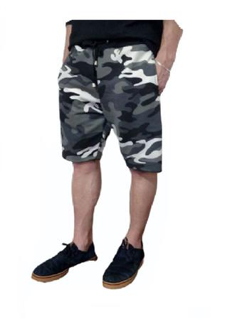 Bermuda Moletom Camuflado Preto/Cinza - Tamanho 52 a 54 ( Tam. XXG ) - Dryas - Outros Moda e Acessórios - Magazine Luiza