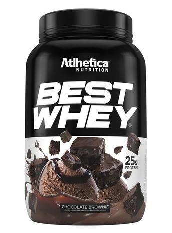 BEST WHEY 25g PROTEIN 900g - Brownie Chocolate - Athlética Menor preço em BEST WHEY 25g PROTEIN 900g - Brownie Chocolate - Athlética