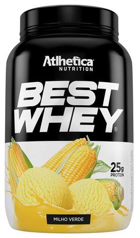 BEST WHEY 25g PROTEIN 900g - Milho verde Frapé - Athlética Menor preço em BEST WHEY 25g PROTEIN 900g - Milho verde Frapé - Athlética