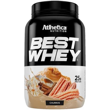 Best whey (900g) sabor churros - atlhetica nutrition Menor preço em Best whey (900g) sabor churros - atlhetica nutrition
