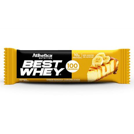 Best Whey Bar 30g Banana Caramelizada - Atlhetica Nutrition Menor preço em Best Whey Bar 30g Banana Caramelizada - Atlhetica Nutrition