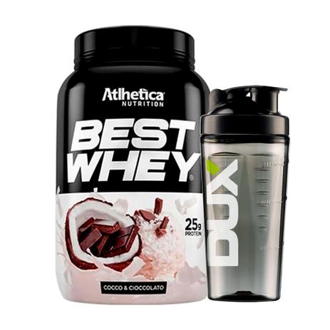 Best Whey Chocolate com Coco 900g - Atlhetica Nutrition + Coqueteleira Menor preço em Best Whey Chocolate com Coco 900g - Atlhetica Nutrition + Coqueteleira