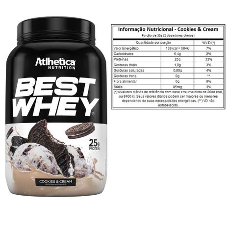 Best Whey Cookies 900g + Bcaa 60 Caps + Creatina 100g - Atlhetica Menor preço em Best Whey Cookies 900g + Bcaa 60 Caps + Creatina 100g - Atlhetica