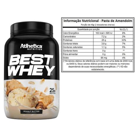 Best Whey Peanut Butter 900g + Bcaa 60 Caps + Creatina 100g - Atlhetica é boa?