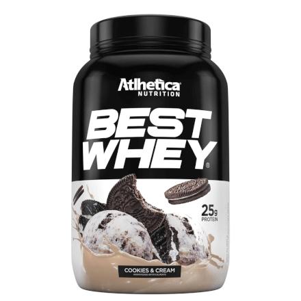 Best Whey - Sabor Cookies e Cream - Atlhetica Nutrition 900g Menor preço em Best Whey - Sabor Cookies e Cream - Atlhetica Nutrition 900g