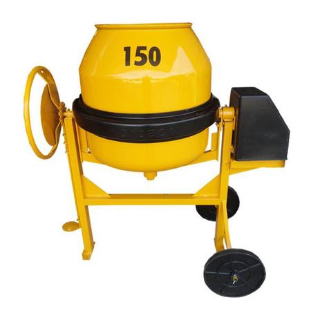 Betoneira 150 litros c/ cremalheira com motor - Horbach Menor preço em Betoneira 150 litros c/ cremalheira com motor - Horbach
