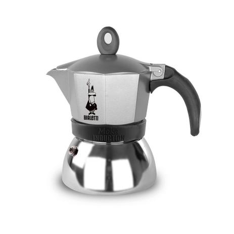 Bialetti Cafeteira Italiana Fogão de Indução Moka Induction Café Expresso 3 Xicaras 4822 Cinza Menor preço em Bialetti Cafeteira Italiana Fogão de Indução Moka Induction Café Expresso 3 Xicaras 4822 Cinza