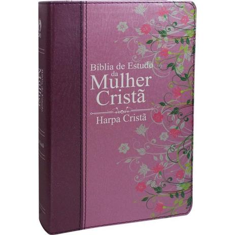 Menor preço em Bíblia de Estudo da Mulher Cristã Harpa Média Pink Luxo CPAD