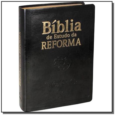 Biblia de estudo da reforma - capa luxo preta em c - Sociedade biblica do brasil Menor preço em Biblia de estudo da reforma - capa luxo preta em c - Sociedade biblica do brasil