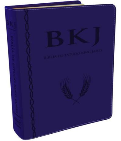 Biblia De Estudo King James - Bkj - Capa Azul - Bv books Menor preço em Biblia De Estudo King James - Bkj - Capa Azul - Bv books