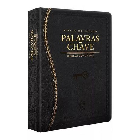 Bíblia de Estudo Palavras-Chave Luxo Preta (Clássica) Menor preço em Bíblia de Estudo Palavras-Chave Luxo Preta (Clássica)