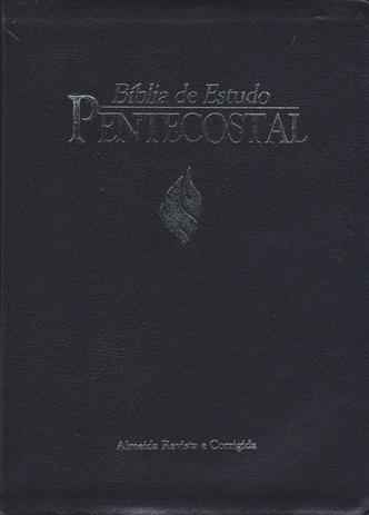 Bíblia de Estudo Pentecostal - Grande - Luxo - Azul - Cpad Menor preço em Bíblia de Estudo Pentecostal - Grande - Luxo - Azul - Cpad