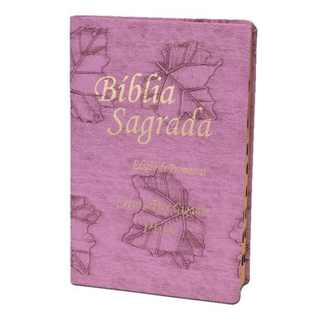 Bíblia Hipergigante Plus Luxo Folha Promessas 14x21 Rosa - Kings cross publicações Menor preço em Bíblia Hipergigante Plus Luxo Folha Promessas 14x21 Rosa - Kings cross publicações
