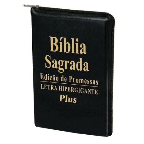 Bíblia Letra Hipergigante Plus Zíper - Promessas - 14x21cm - King's Cross Publicações Menor preço em Bíblia Letra Hipergigante Plus Zíper - Promessas - 14x21cm - King's Cross Publicações