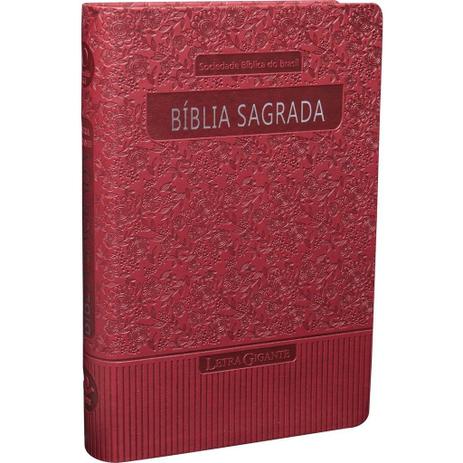 Bíblia Sagrada com Letra Giganta - Vermelha - Sociedade bíblica do brasil é boa?
