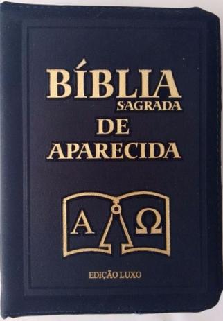 BIBLIA SAGRADA DE APARECIDA - LUXO ZIPER AZUL - 1ª - Editora santuário Menor preço em BIBLIA SAGRADA DE APARECIDA - LUXO ZIPER AZUL - 1ª - Editora santuário