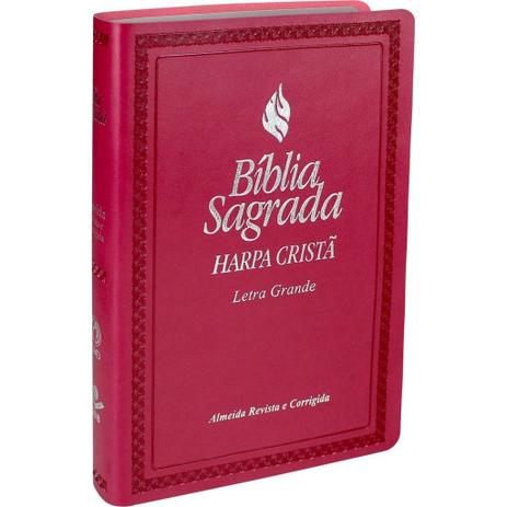 Bíblia Sagrada Harpa Cristã Letra Grande - Rosa Escuro 2ª Edição - Sociedade bíblica do brasil é boa?