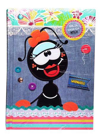 Bíblia Sagrada Ilustrada Smilinguido - Capa Dura Jeans - Luz e vida Menor preço em Bíblia Sagrada Ilustrada Smilinguido - Capa Dura Jeans - Luz e vida