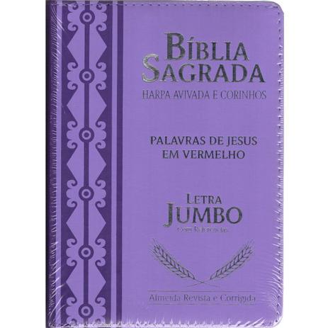 Bíblia Sagrada Jumbo com Zíper - Lilás - Casa publicadora paulista Menor preço em Bíblia Sagrada Jumbo com Zíper - Lilás - Casa publicadora paulista