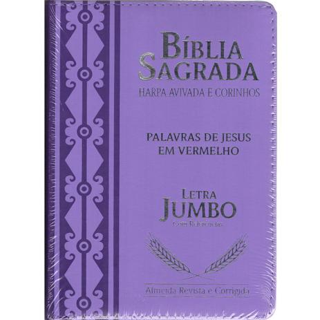 Bíblia Sagrada Jumbo - Lilás - Casa publicadora paulista Menor preço em Bíblia Sagrada Jumbo - Lilás - Casa publicadora paulista