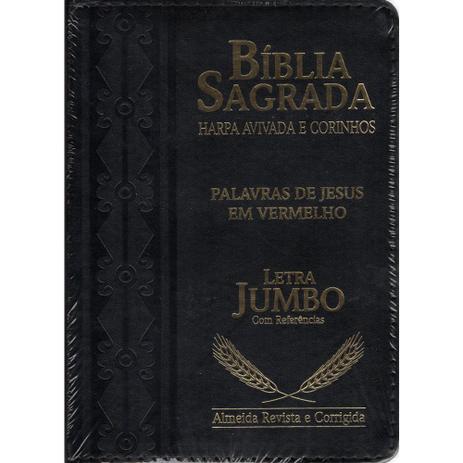 Bíblia Sagrada Jumbo - Preta - Casa publicadora paulista Menor preço em Bíblia Sagrada Jumbo - Preta - Casa publicadora paulista