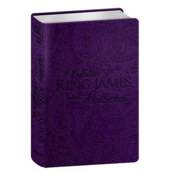 Bíblia Sagrada | King James Para Mulheres | Letra Normal | Luxo | Roxa - BV BOOKS Menor preço em Bíblia Sagrada | King James Para Mulheres | Letra Normal | Luxo | Roxa - BV BOOKS