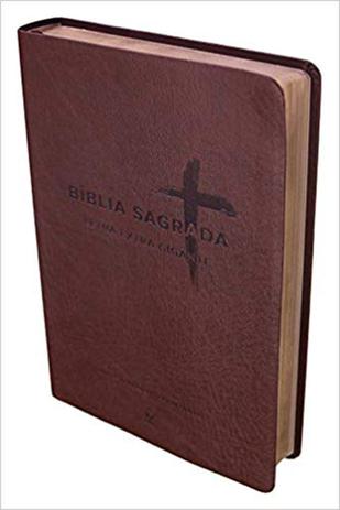 Bíblia Sagrada - Letra Extra Gigante - Capa Marrom - Vida Menor preço em Bíblia Sagrada - Letra Extra Gigante - Capa Marrom - Vida