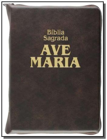 Biblia sagrada - media com ziper - Ave maria Menor preço em Biblia sagrada - media com ziper - Ave maria