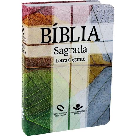 Bíblia Sagrada Nova Almeida Atualizada Letra Gigante - Cruz - Sociedade bíblica do brasil Menor preço em Bíblia Sagrada Nova Almeida Atualizada Letra Gigante - Cruz - Sociedade bíblica do brasil