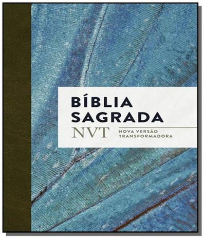 Menor preço em Biblia sagrada nvt - azul claro - letra normal com - Mundo cristao