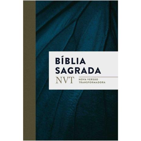 Bíblia Sagrada NVT - Nova Versão Transformadora - Marinho - Mundo cristão Menor preço em Bíblia Sagrada NVT - Nova Versão Transformadora - Marinho - Mundo cristão