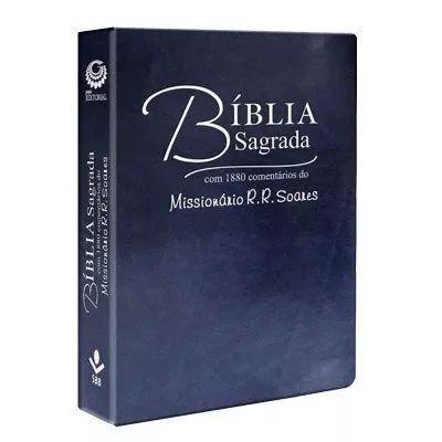 Bíblia Sagrada R. R. Soares - RC Azul - Editora geográfica Menor preço em Bíblia Sagrada R. R. Soares - RC Azul - Editora geográfica