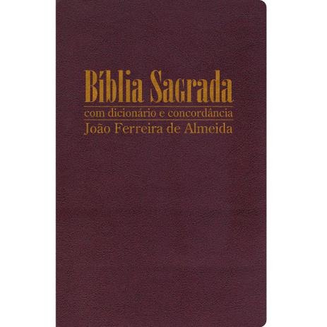 Bíblia Sagrada RC Gigante com Dicionário e Concordância Capa Luxo Vinho - Sbb Menor preço em Bíblia Sagrada RC Gigante com Dicionário e Concordância Capa Luxo Vinho - Sbb