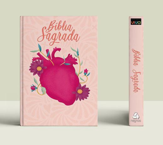 Bíblia Sagrado Coração - Capa Dura - Nova Bíblia Viva - HAGNOS Menor preço em Bíblia Sagrado Coração - Capa Dura - Nova Bíblia Viva - HAGNOS