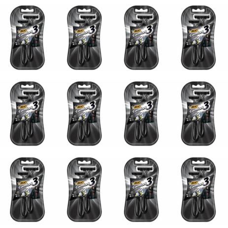 Bic Confort 3 Black Night Aparelho C/2 (Kit C/12) Menor preço em Bic Confort 3 Black Night Aparelho C/2 (Kit C/12)