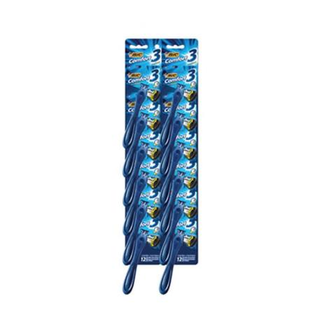 Bic Confort 3 Pele Normal Aparelho Azul 12x1 Menor preço em Bic Confort 3 Pele Normal Aparelho Azul 12x1
