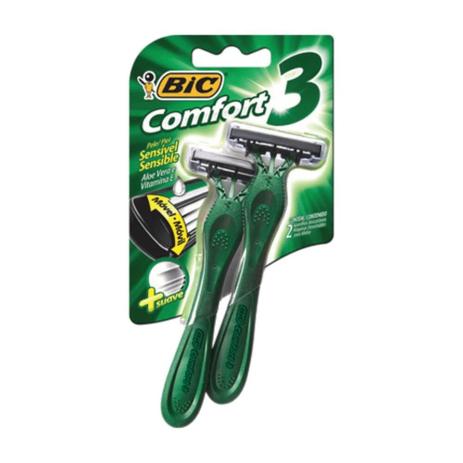 Bic Confort 3 Pele Sensível Aparelho Verde C/2 Menor preço em Bic Confort 3 Pele Sensível Aparelho Verde C/2