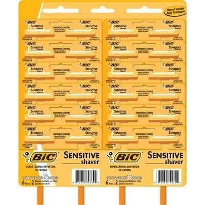 Bic Sensitive Shaver Aparelho P/ Barbear 12x2 (Kit C/12) Menor preço em Bic Sensitive Shaver Aparelho P/ Barbear 12x2 (Kit C/12)
