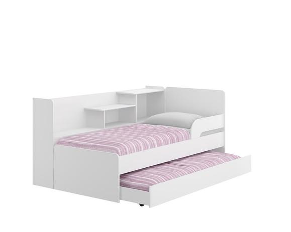 Bicama com Prateleira Lateral Complementar - Branco Brilho - Multimóveis Menor preço em Bicama com Prateleira Lateral Complementar - Branco Brilho - Multimóveis