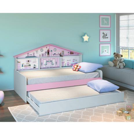 Bicama Infantil com Painel de Casa de Boneca - Pura Magia Menor preço em Bicama Infantil com Painel de Casa de Boneca - Pura Magia