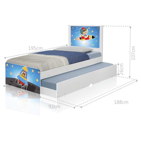 Bicama Juvenil Adesivada Astronauta - Tebarrot é boa?