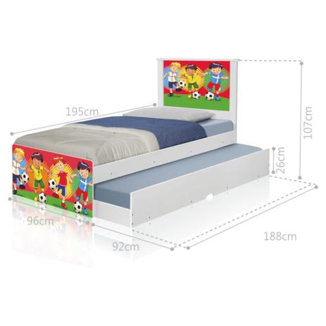 Bicama Juvenil Adesivada Futebol Meninos - Tebarrot é boa?