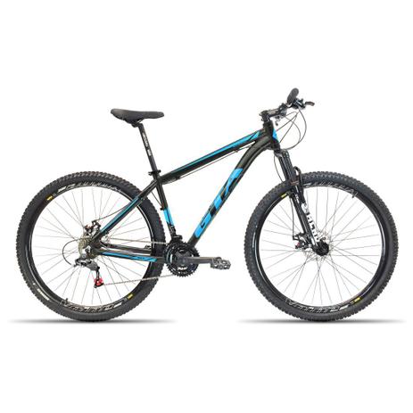 Bicicleta 29 GTA NX11 24v Kit Shimano F. Hidraulico Preto com Azul 17 Menor preço em Bicicleta 29 GTA NX11 24v Kit Shimano F. Hidraulico Preto com Azul 17