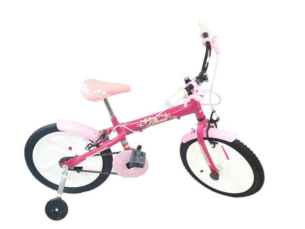 Bicicleta Aro 16 Bloom-Houston Freio Rosa Menor preço em Bicicleta Aro 16 Bloom-Houston Freio Rosa