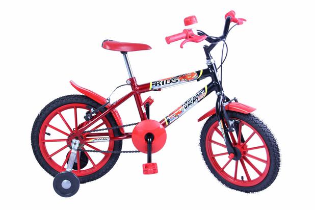 Bicicleta Aro 16 M. Kids Vermelha/Preto Dalannio Bike Menor preço em Bicicleta Aro 16 M. Kids Vermelha/Preto Dalannio Bike