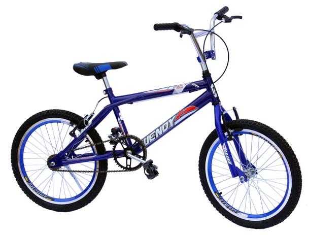 Bicicleta aro 20 cross wendy pintada c/aero selim e mesa na cor azul Menor preço em Bicicleta aro 20 cross wendy pintada c/aero selim e mesa na cor azul